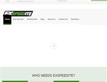 Tablet Screenshot of exspeedite.com